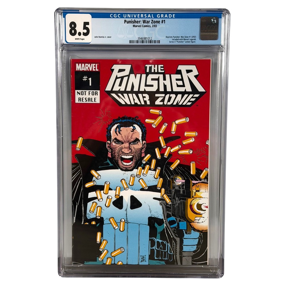 Marvel Punisher War Zone #1 CGC 8.5 Not For Resale Variant Romita Jr 2003 USA